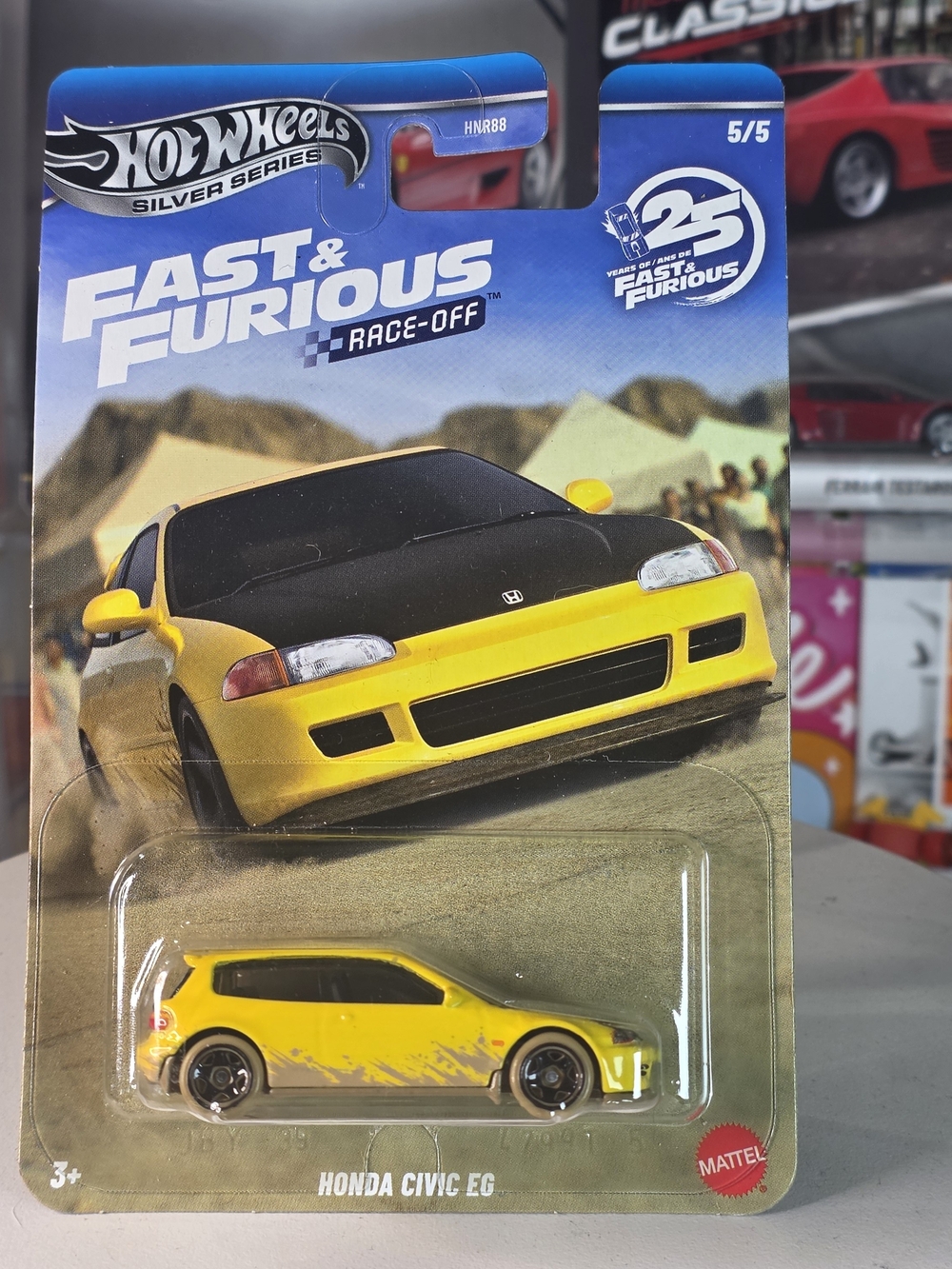 2026 Hot Wheels Silver Series Fast & Furious 25th RACE-OFF Honda Civic EG